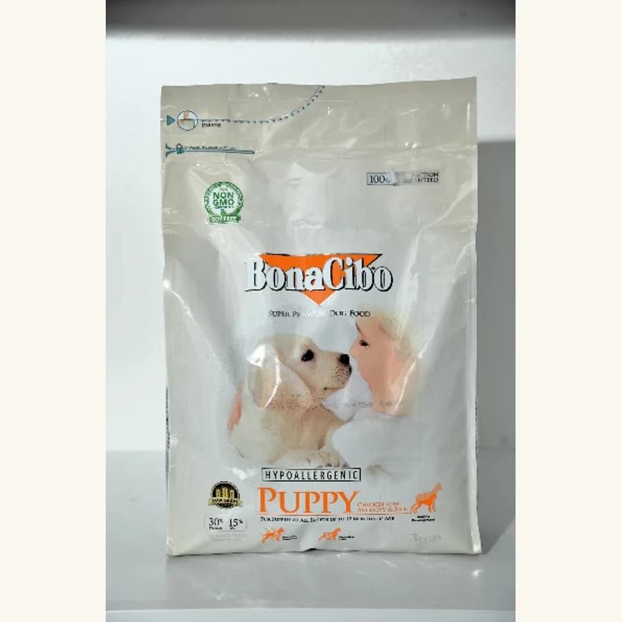 Product photo: BONACIBO PUPPY chicken 3KG