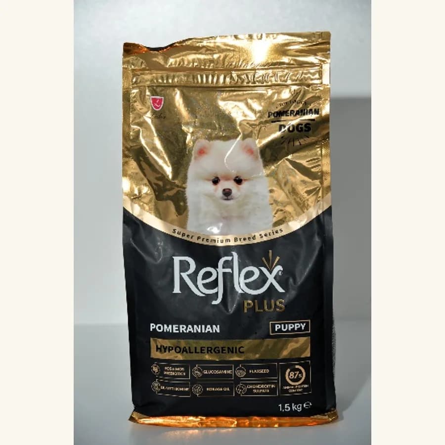 Product photo: REFLEX PLUS for puppies Pomeranian chicken1,5KG