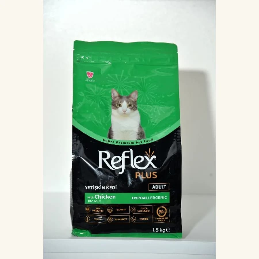 Product photo: REFLEX dry food for cats chicken 1.5KG